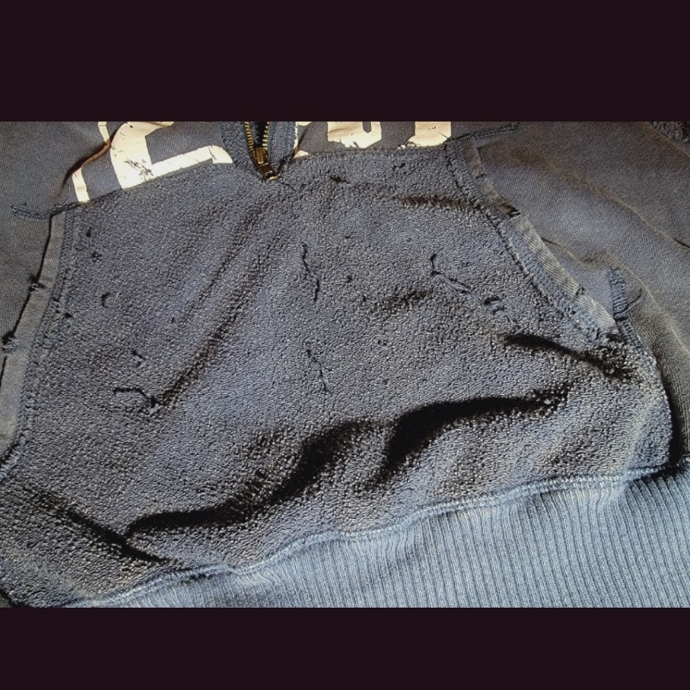 We The Free People MIXED TAPE media Hoodie Sweatshirt Sweater Sleeves Ruffgrrl - Picture 6 of 16